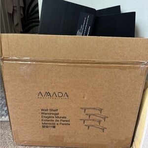 Black Corner Wall Shelf by [Brand]